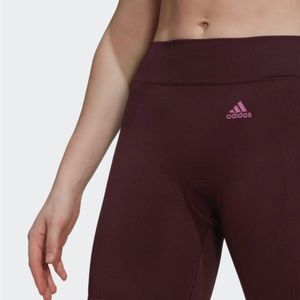 adidas [M] Indoor Women's Padded Cycling Shorts/Tights, Shadow Maroon